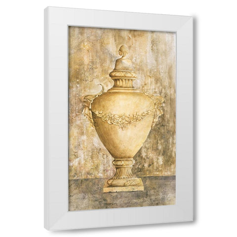 Greek Vase I White Modern Wood Framed Art Print by Unknown