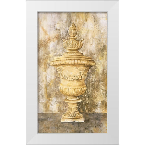 Greek Vase II White Modern Wood Framed Art Print by Unknown