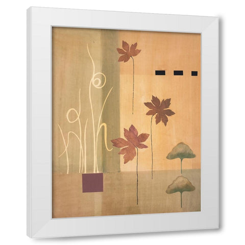 Lead Abstract I White Modern Wood Framed Art Print by Unknown