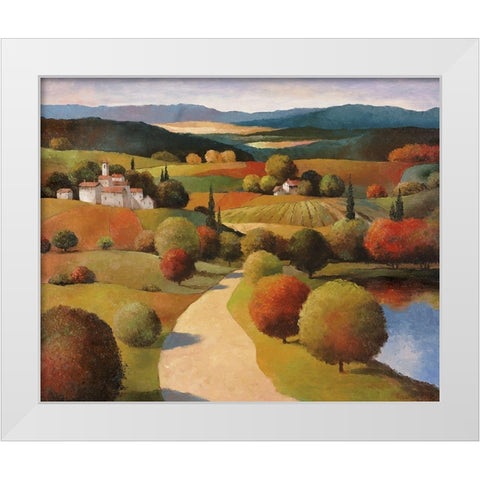 Tuscany I White Modern Wood Framed Art Print by Unknown