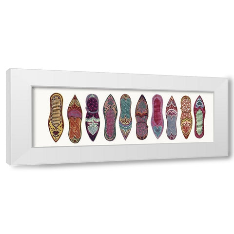 Slippers I White Modern Wood Framed Art Print by Unknown