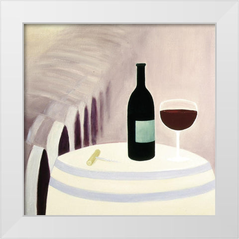 Cabernet White Modern Wood Framed Art Print by Unknown