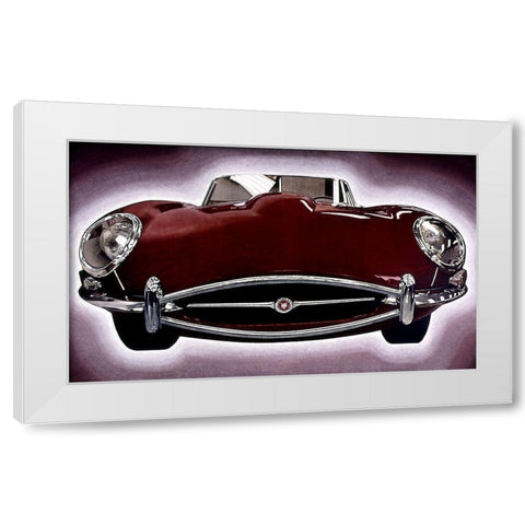 Sports Car I White Modern Wood Framed Art Print by Unknown