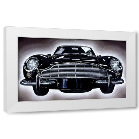 Sports Car II White Modern Wood Framed Art Print by Unknown