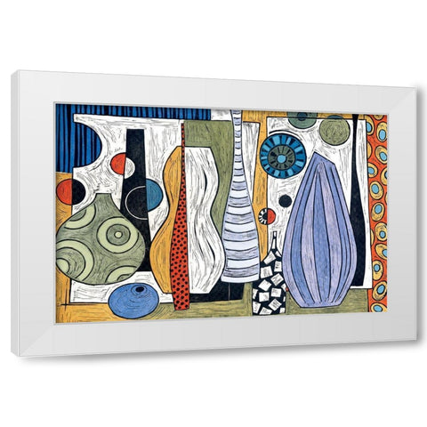 Vase Study I White Modern Wood Framed Art Print by Unknown