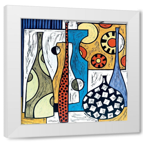Vase Study III White Modern Wood Framed Art Print by Unknown