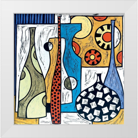 Vase Study III White Modern Wood Framed Art Print by Unknown