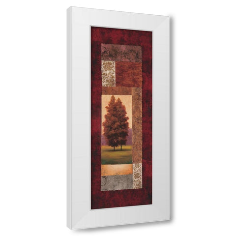 Pastural Panel II White Modern Wood Framed Art Print by Unknown