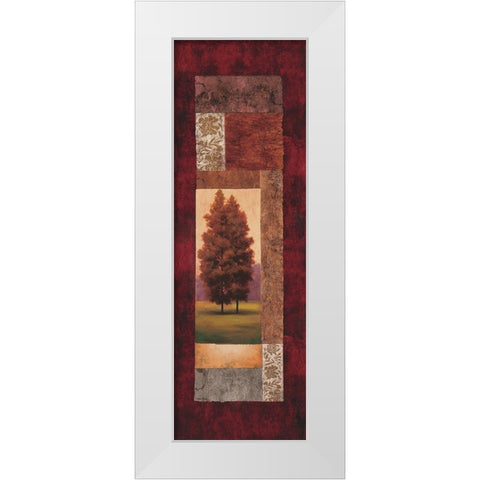 Pastural Panel II White Modern Wood Framed Art Print by Unknown