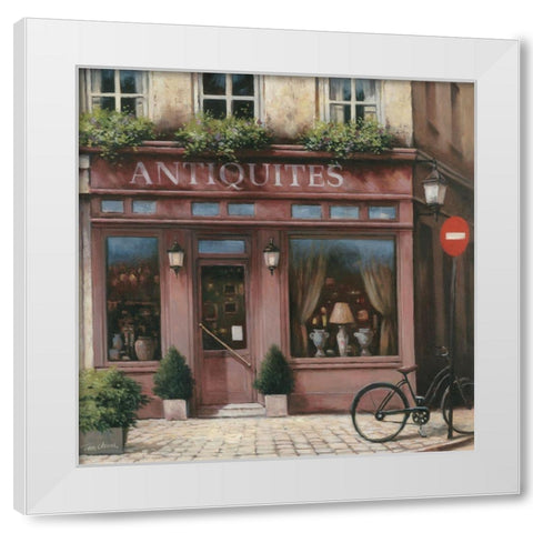 Antiquite Shoppe White Modern Wood Framed Art Print by Unknown