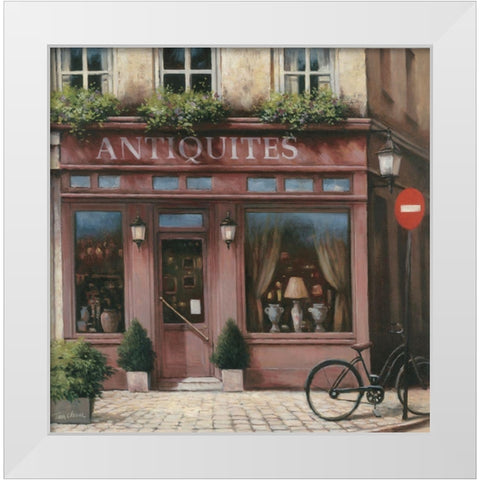 Antiquite Shoppe White Modern Wood Framed Art Print by Unknown