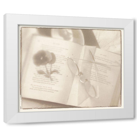 Tea Time II White Modern Wood Framed Art Print by Unknown