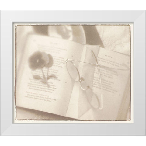 Tea Time II White Modern Wood Framed Art Print by Unknown