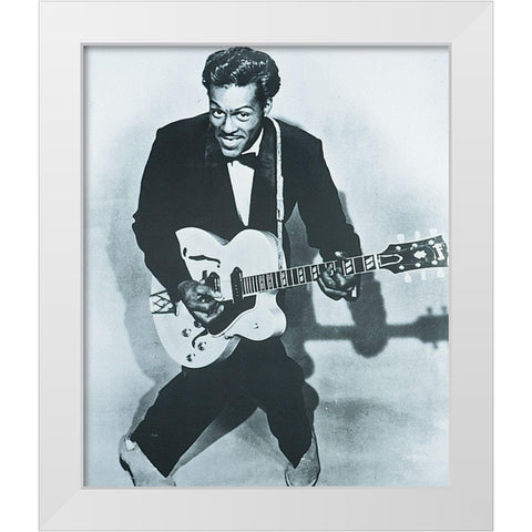 Chuck White Modern Wood Framed Art Print by Unknown