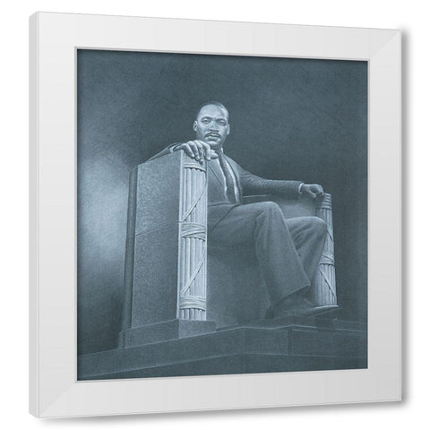 Chief White Modern Wood Framed Art Print by Unknown