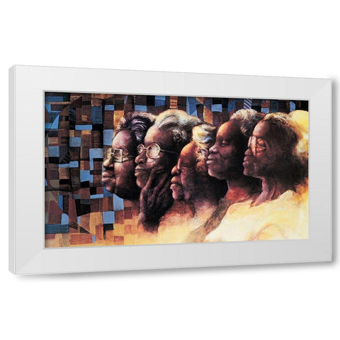 Grandmothers White Modern Wood Framed Art Print by Unknown