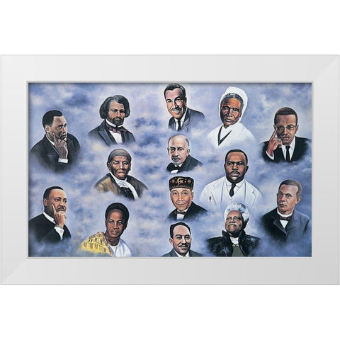Leaders White Modern Wood Framed Art Print by Unknown