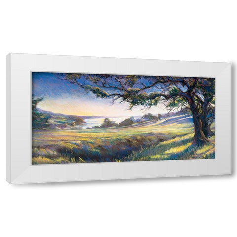 Windswept Valley White Modern Wood Framed Art Print by Unknown