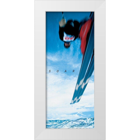 Ski - Soar White Modern Wood Framed Art Print by Unknown