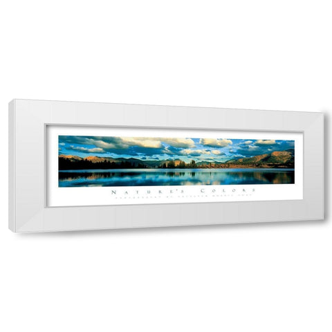 Lake Molas White Modern Wood Framed Art Print by Unknown