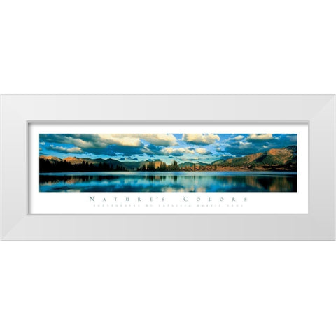 Lake Molas White Modern Wood Framed Art Print by Unknown