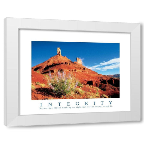 Integrity - Natiure White Modern Wood Framed Art Print by Frontline