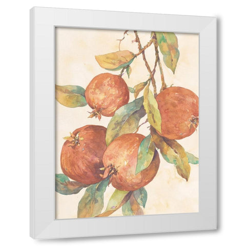 Hanging Fruit White Modern Wood Framed Art Print by Unknown