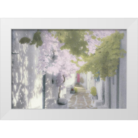 White Alley White Modern Wood Framed Art Print by Unknown