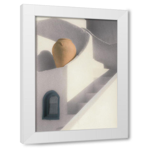 White Stairs White Modern Wood Framed Art Print by Unknown