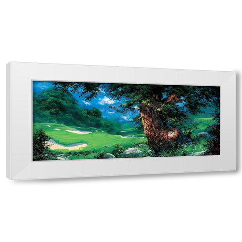 Golf Fantasy I White Modern Wood Framed Art Print by Unknown
