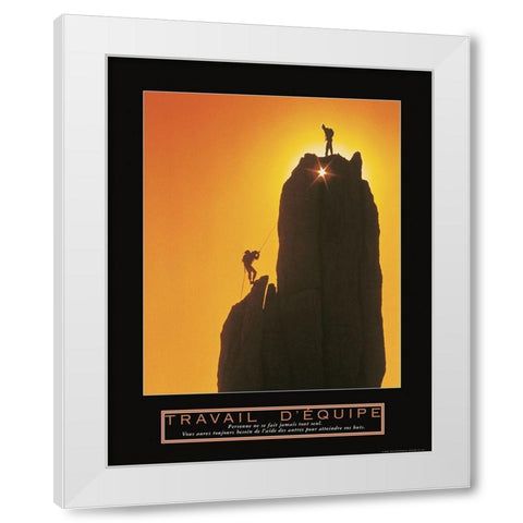 Traivail - D Equipe White Modern Wood Framed Art Print by Frontline