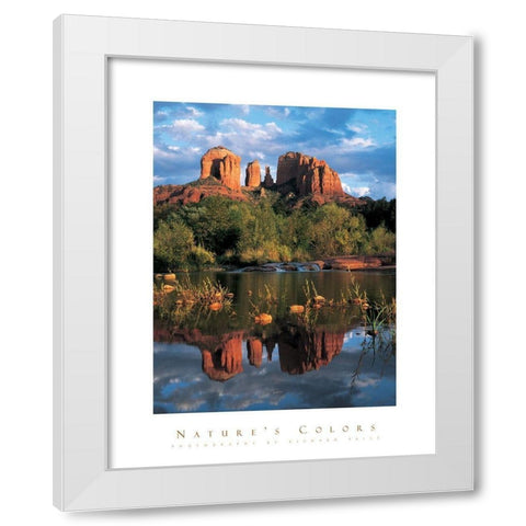 Devils Bluff White Modern Wood Framed Art Print by Unknown
