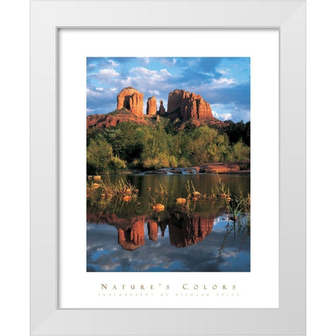 Devils Bluff White Modern Wood Framed Art Print by Unknown