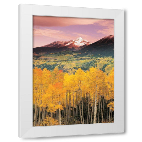 Mountain Valley White Modern Wood Framed Art Print by Unknown