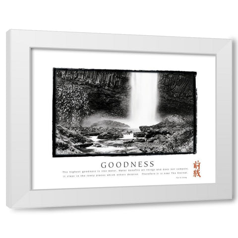 Goodness White Modern Wood Framed Art Print by Unknown