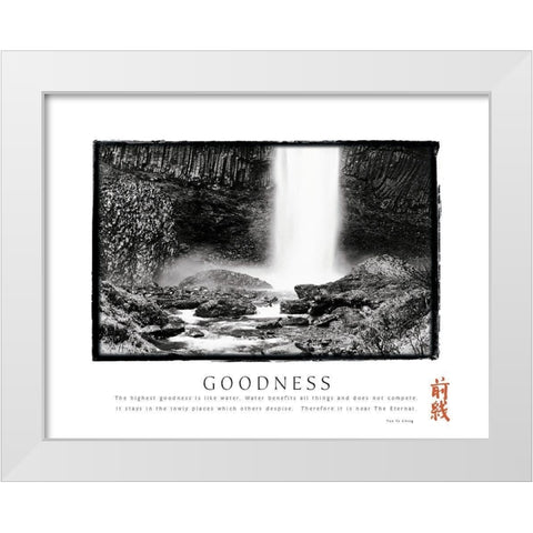 Goodness White Modern Wood Framed Art Print by Unknown