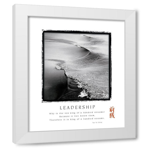 Leadership White Modern Wood Framed Art Print by Unknown