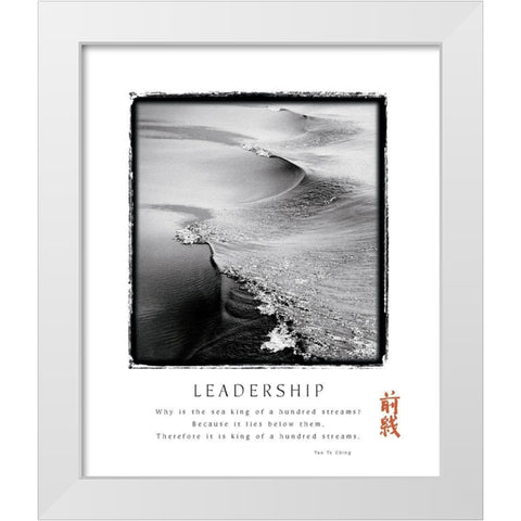 Leadership White Modern Wood Framed Art Print by Unknown