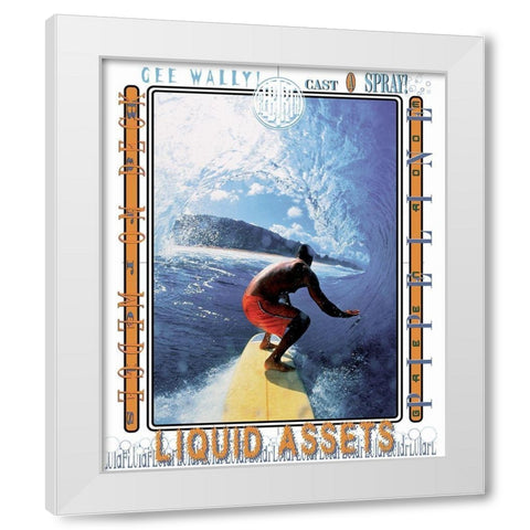 Surfer Extreme White Modern Wood Framed Art Print by Unknown