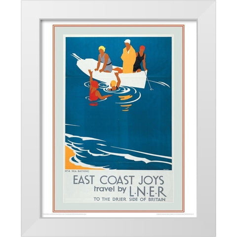 Drier Side White Modern Wood Framed Art Print by Unknown