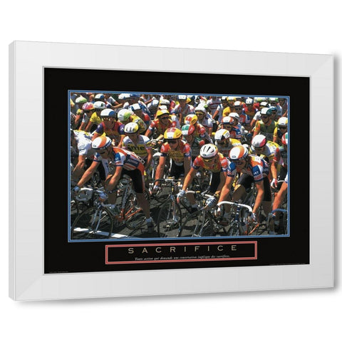 Sacrifico White Modern Wood Framed Art Print by Frontline