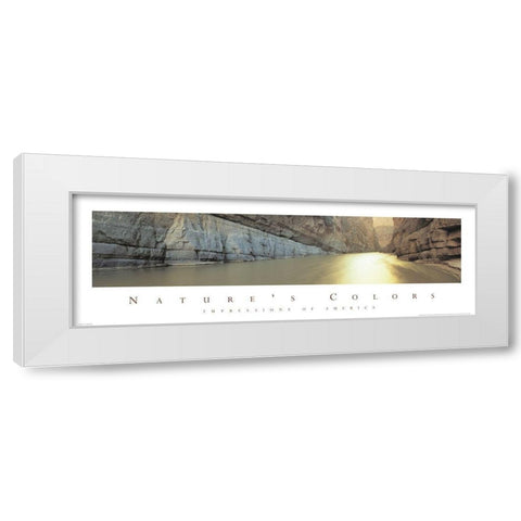 Natures Colors Grand Canyon White Modern Wood Framed Art Print by Unknown