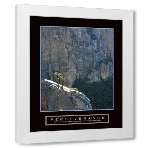 Perseverance - Canyon White Modern Wood Framed Art Print by Unknown