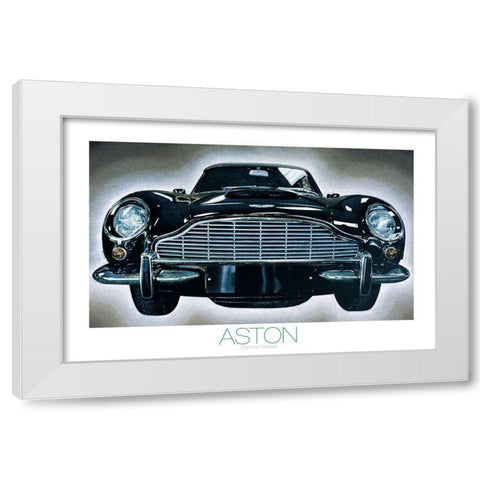 The Aston White Modern Wood Framed Art Print by Frontline