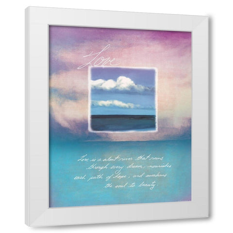 Love Inspirational White Modern Wood Framed Art Print by Frontline
