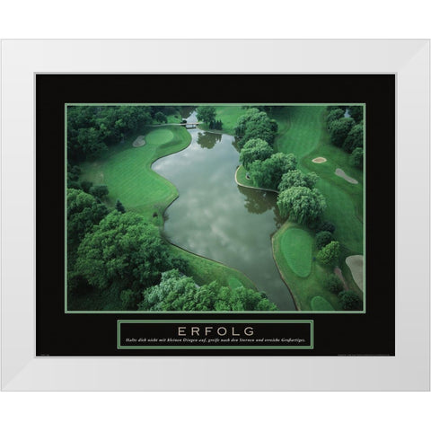 Erfolg - Golf White Modern Wood Framed Art Print by Frontline