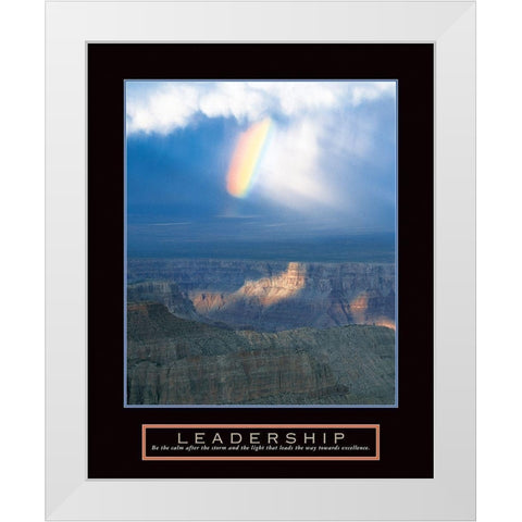 Leadership - Rainbow White Modern Wood Framed Art Print by Frontline