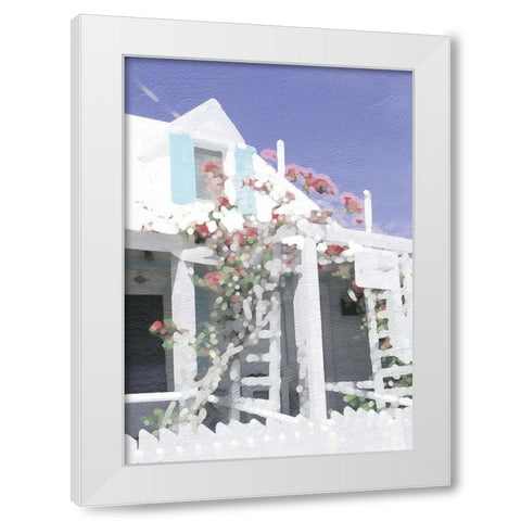 Harbor House White Modern Wood Framed Art Print by Frontline