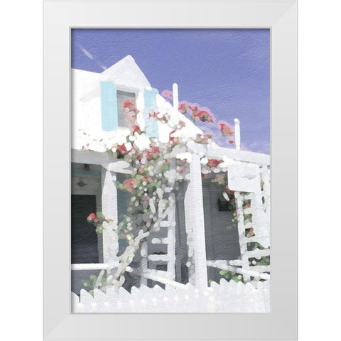 Harbor House White Modern Wood Framed Art Print by Frontline