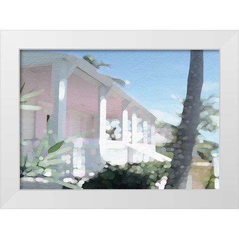 High Summer White Modern Wood Framed Art Print by Frontline